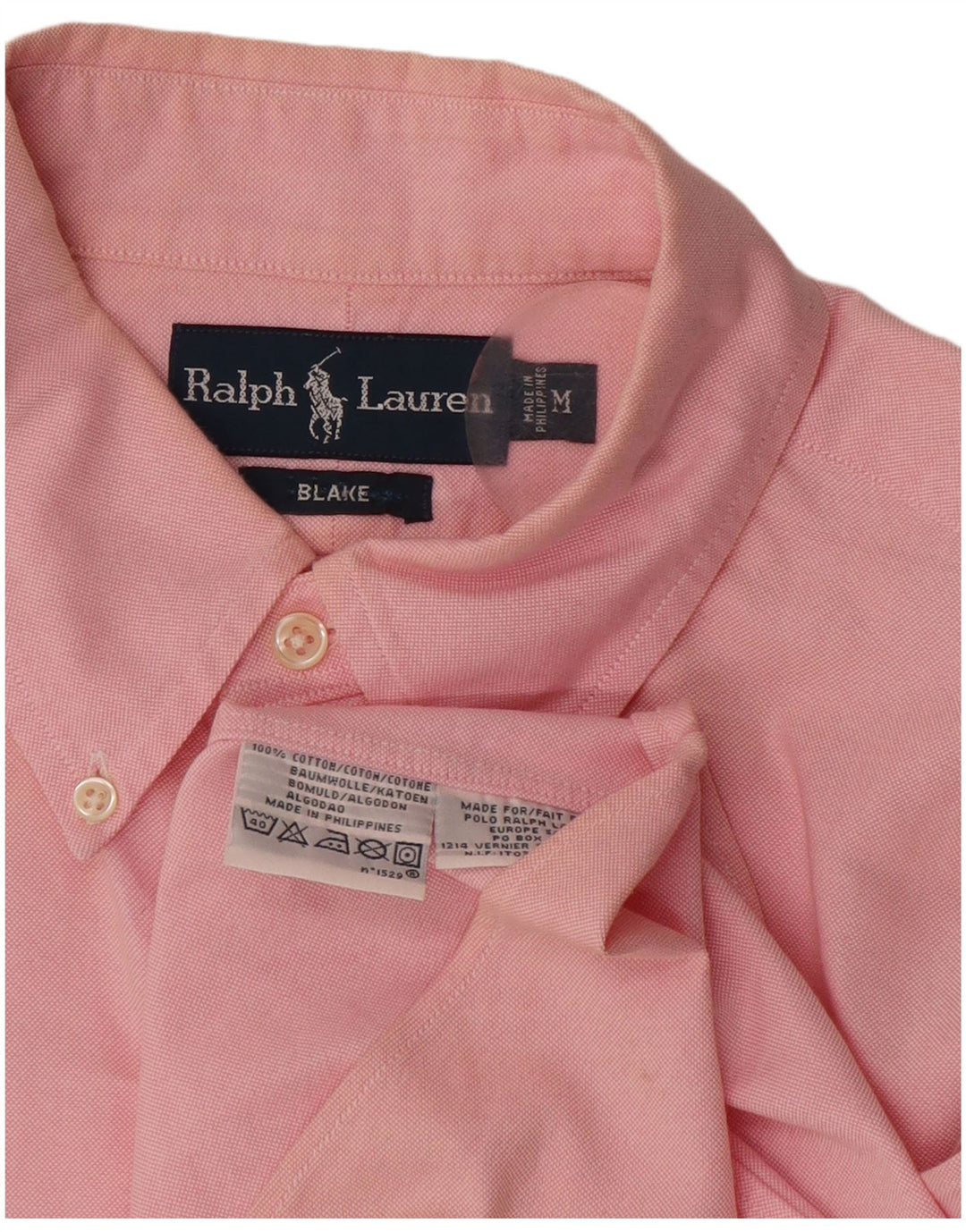 Ralph Lauren Herre Blake kortærmet skjorte Medium Pink Bomuld