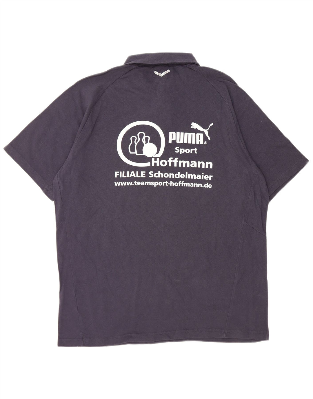PUMA grafisk poloshirt til mænd XL marineblå