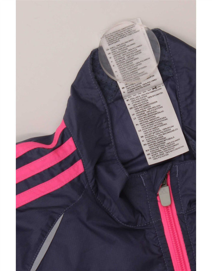 Adidas træningsdragt topjakke til kvinder UK 16 Stor marineblå nylon
