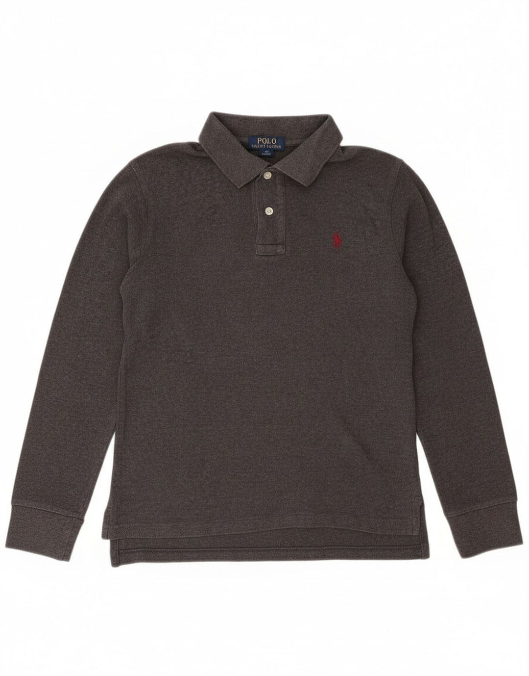 Polo Ralph Lauren drenge langærmet polo skjorte 10-11 år mellemgrå