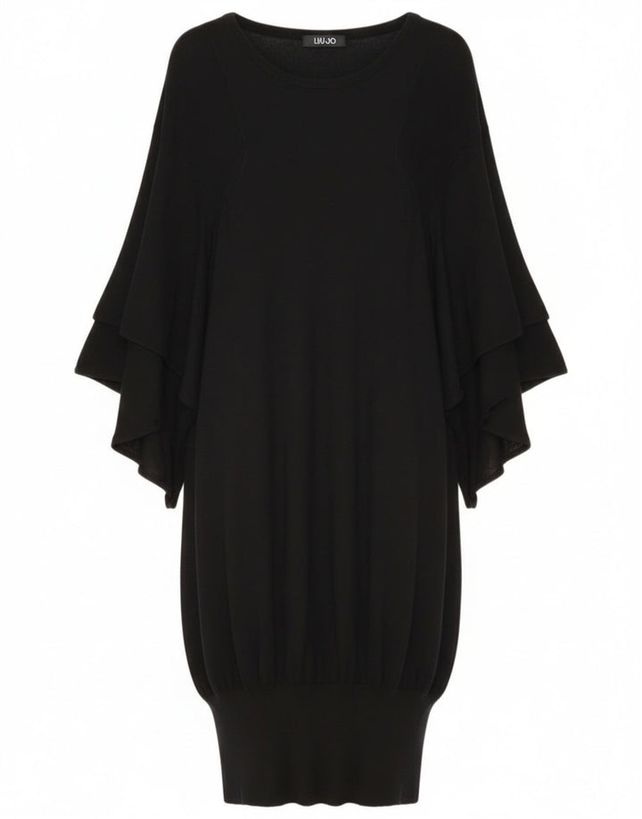 Liu Jo Womens Batwing Jumper Dress UK 10 Small Black