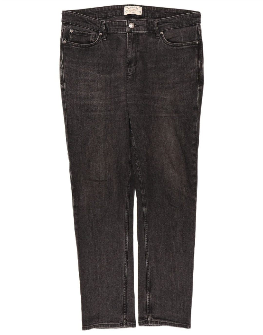 FAT FACE Herre Slim Jeans W36 L31 Grå Bomuld