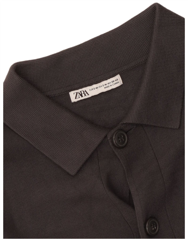 Zara Herre Cardigan Sweater Lille Grå