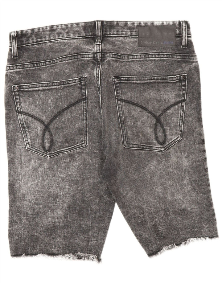 Calvin Klein Herre Denim Shorts W30 Mellemgrå Bomuld