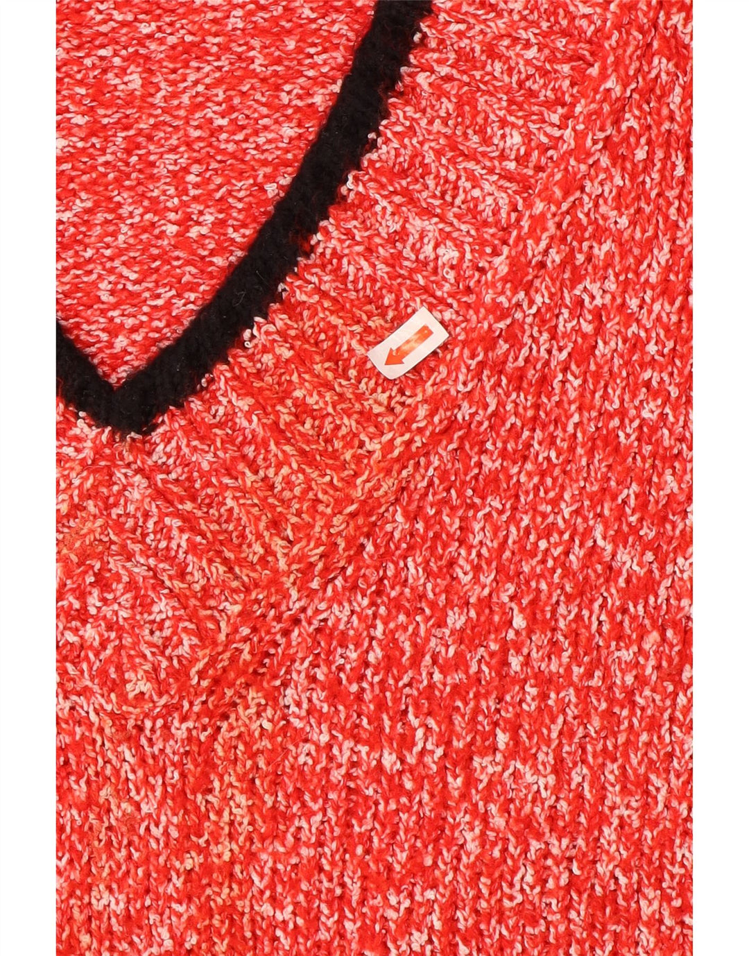 Marks & Spencer Dame V-hals sweater UK 16 Stor rød polyester