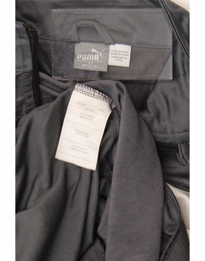 Puma Træningsdragt Topjakke til drenge 10-11 år Medium Grey Colourblock