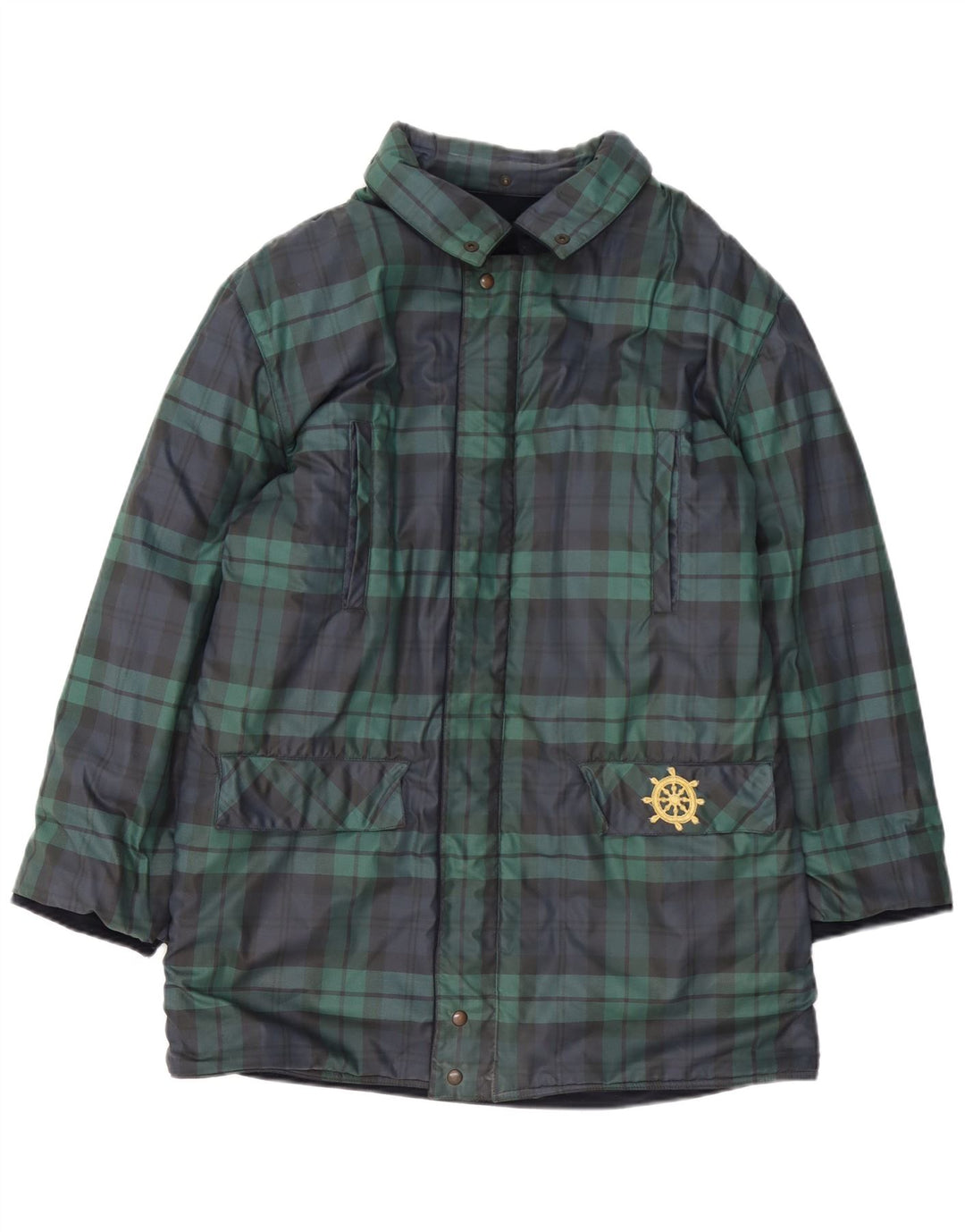 Navigare Herre Vendbar Overfrakke UK 40 Large Navy Blue