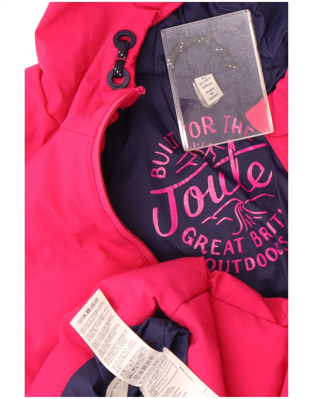 Joules Piger Polstret Hættejakke 8-9 År Pink Polyester