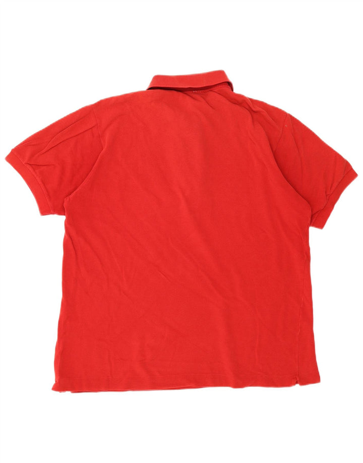 Lacoste Herre Polo Shirt Str. 5 Large Rød Bomuld Klassisk