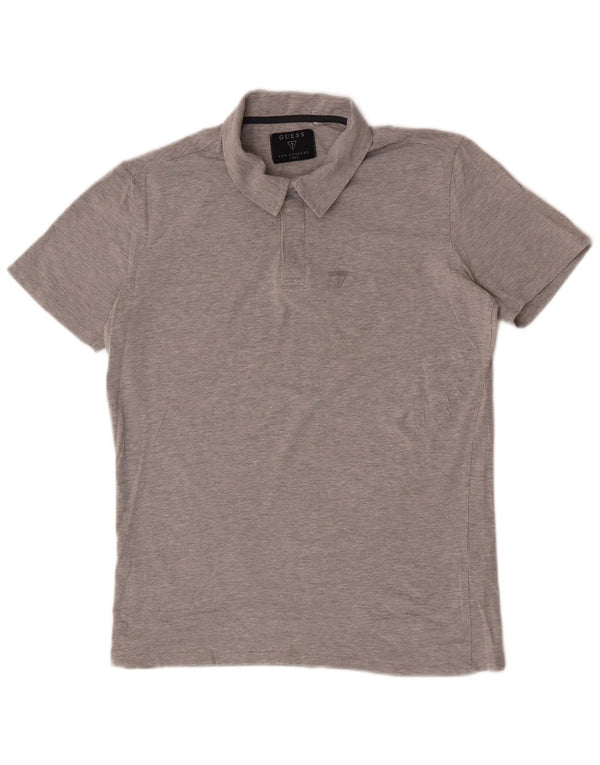 Guess Herre Polo Shirt UK 42 Stor Grå Bomuld