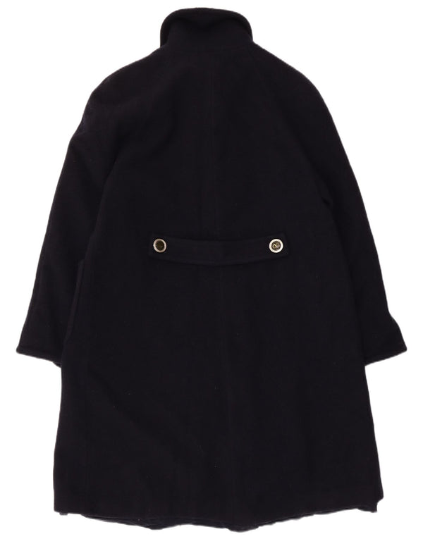 Valentino Womens Carisma Trench Coat UK 16 Large Navy Blue Virgin Wool