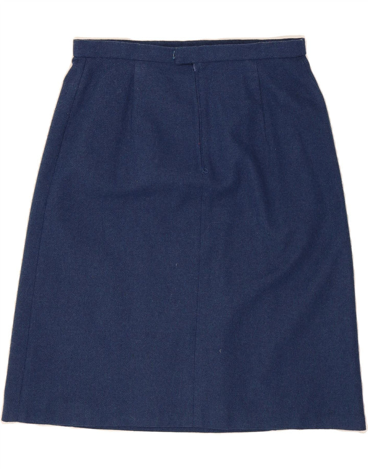 VINTAGE Womens A-Line Skirt  W32 Large Blue Vintage Vintage and Second-Hand Vintage from Messina Hembry 