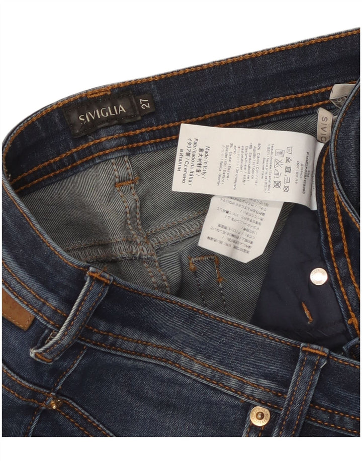 SIVIGLIA Lige jeans til kvinder W27 L31 blå bomuld
