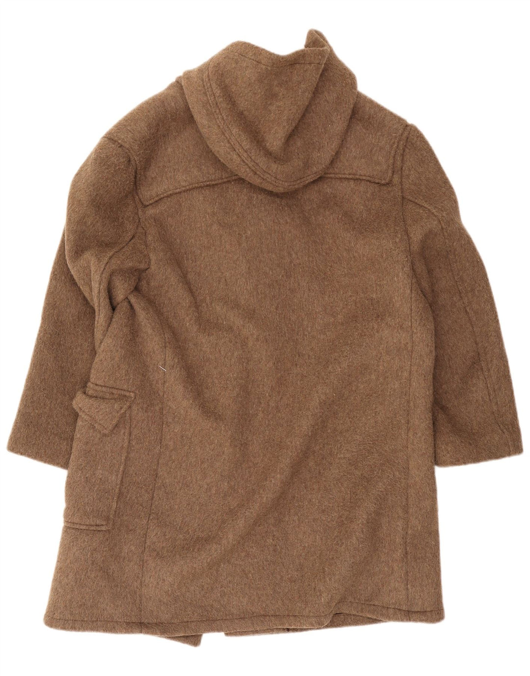 Four Seasons Dame Hætte Oversized Duffel Coat UK 18 XL Beige Uld