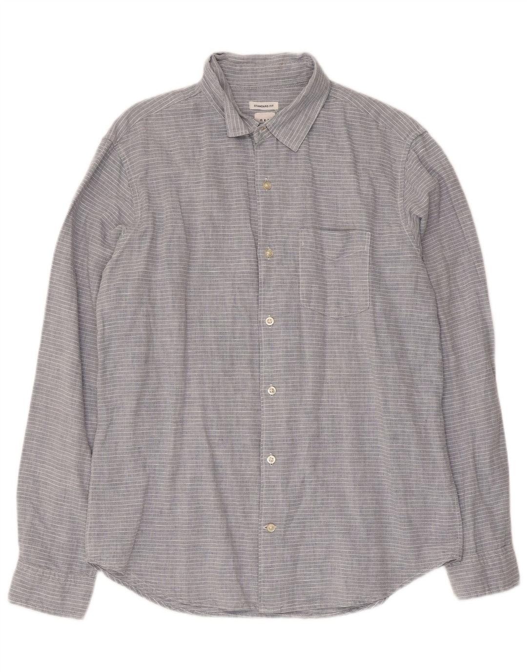 Gap Herre Standard Fit skjorte Medium Grey Pinstripe