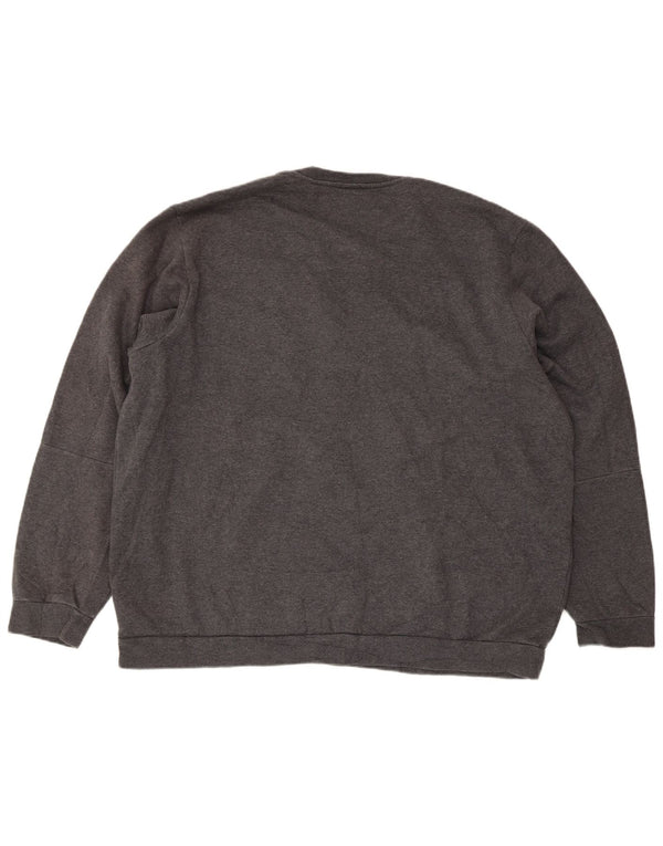 Adidas Herre Regular Fit Sweatshirt Jumper 2XL Grå Bomuld