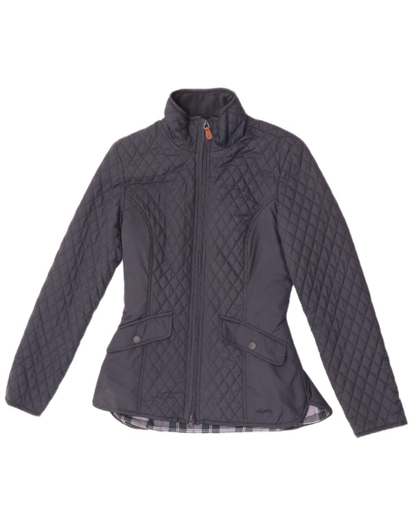Musto Dame Quiltet Jakke UK 8 Small Navy Blue Polyester