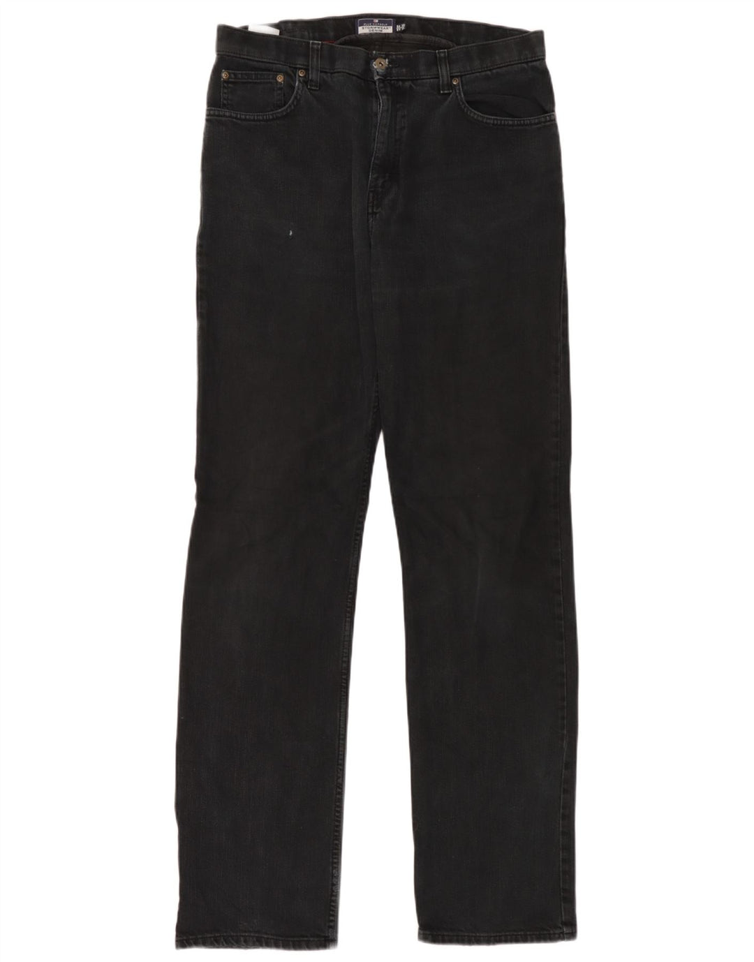 Marks & Spencer Herre Blue Harbor Straight Jeans W34 L35 Sort Bomuld