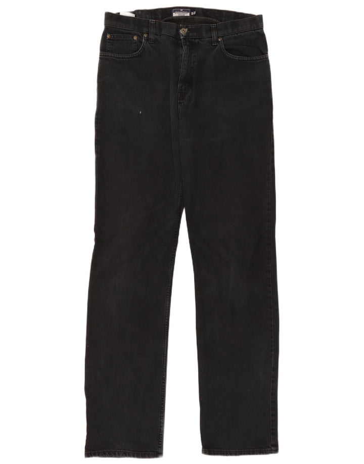 Marks & Spencer Herre Blue Harbor Straight Jeans W34 L35 Sort Bomuld