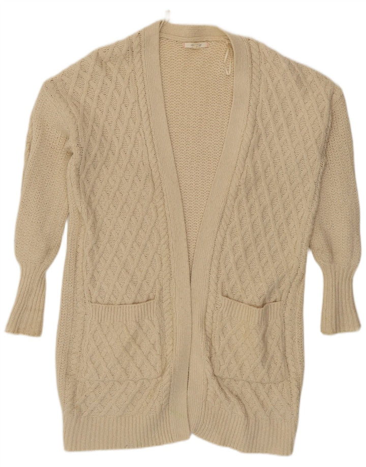 White Stuff Womens Longline Cardigan Sweater UK 10 Small Off