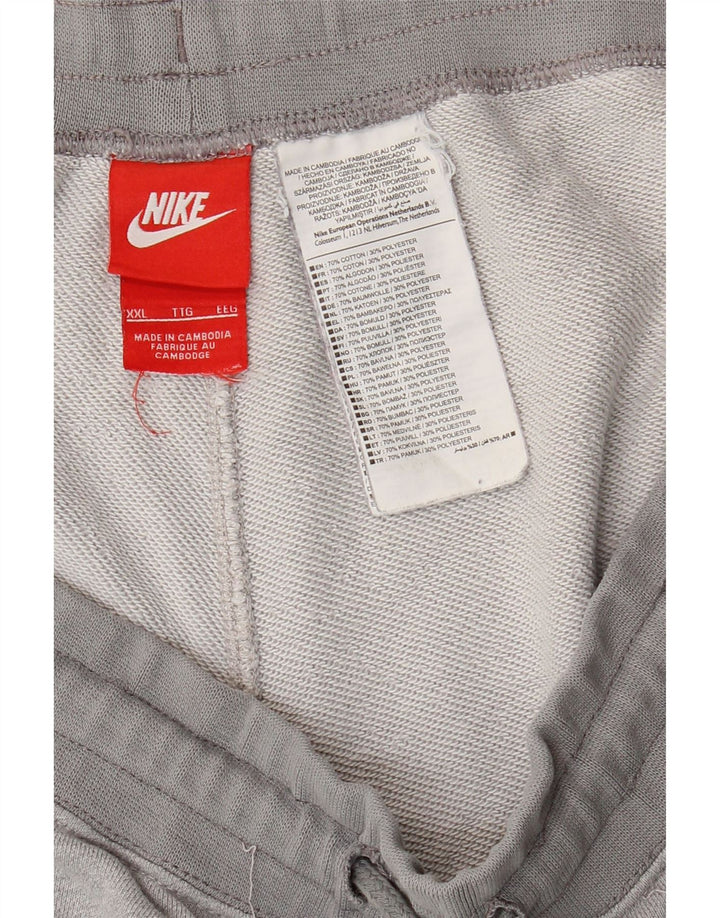 Nike sportsshorts til mænd 2XL grå bomuld