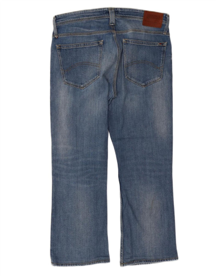 Tommy Hilfiger Herre Cropped Bootcut Jeans W34 L26 Blå Bomuld