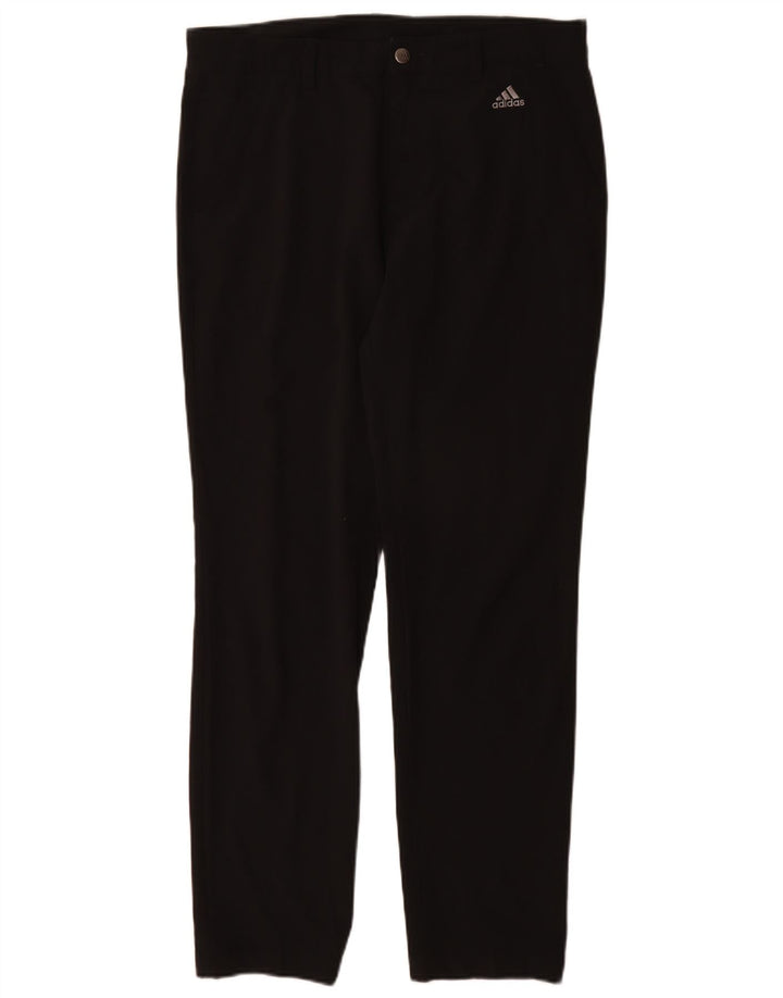 Adidas Slim Chino Bukser til kvinder W32 L32 Sort Polyester