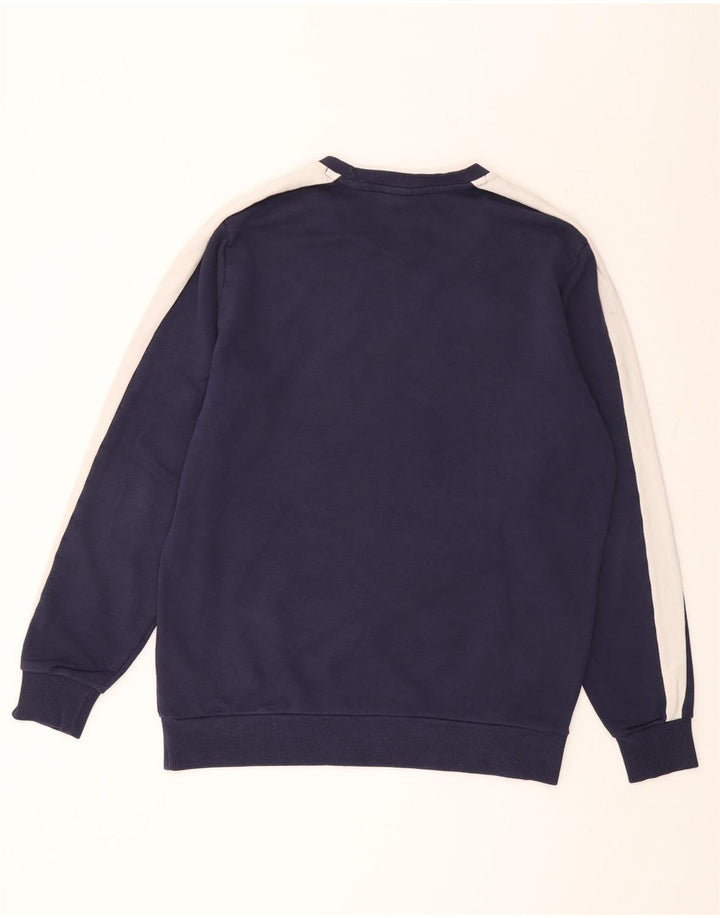 PUMA Sweatshirt til mænd Medium Marineblå Colourblock Bomuld