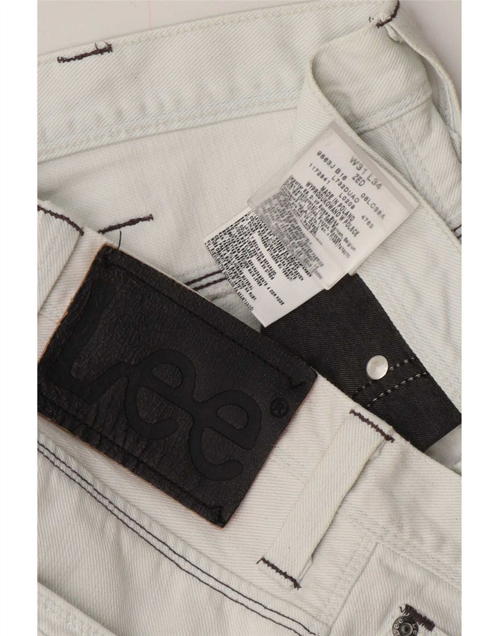 Lee Dame Zed Straight Jeans W31 L30 Hvid Bomuld