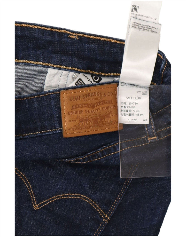 LEVI'S Dame 721 Skinny Jeans W31 L30 Blå Lyocell