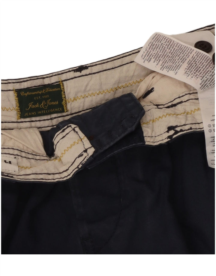 Jack & Jones Herre Comfort Fit Cargo Shorts Medium W34 Marineblå Bomuld