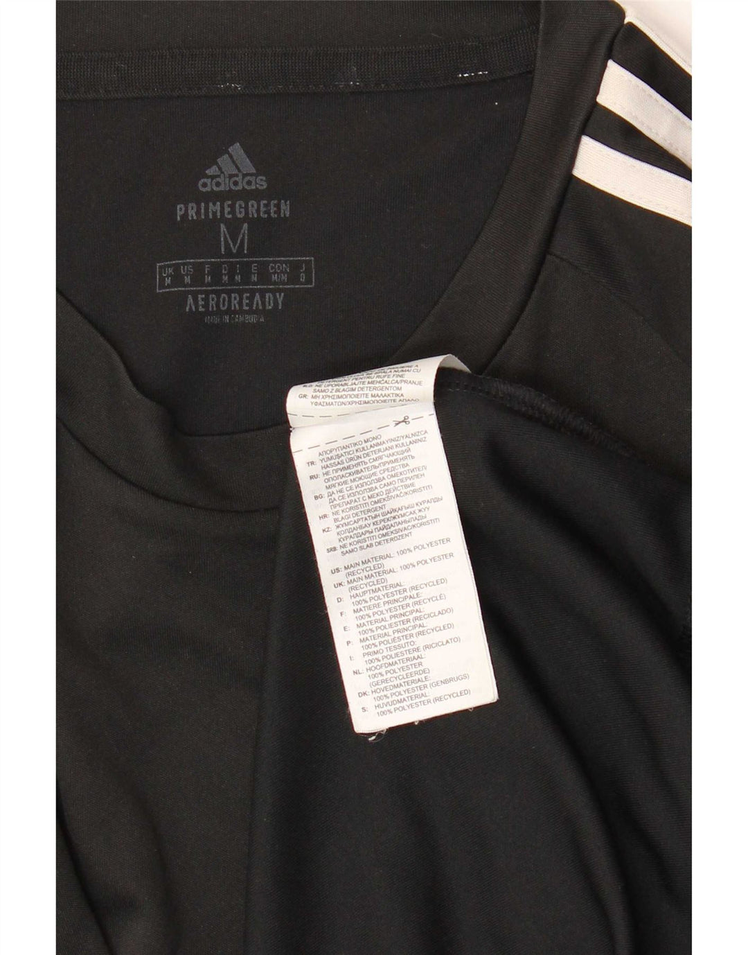 Adidas Herre Aeroready T-Shirt Top Medium Sort Polyester