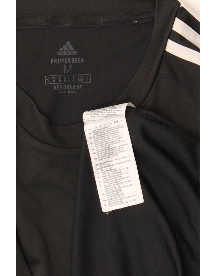 Adidas Herre Aeroready T-Shirt Top Medium Sort Polyester