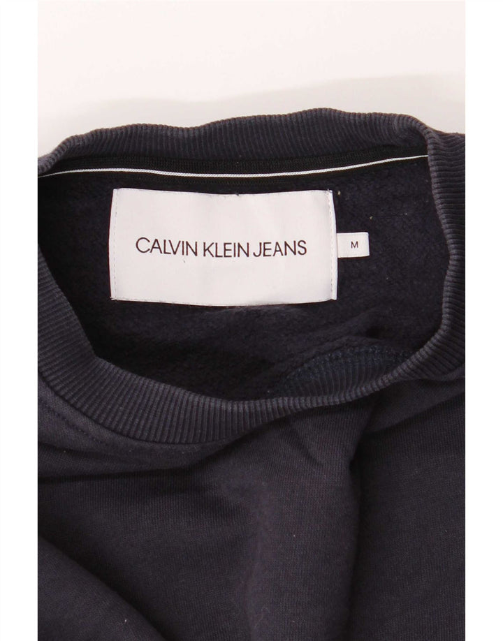 Calvin Klein Jeans Herre Sweatshirt Jumper Medium Navyblå Bomuld