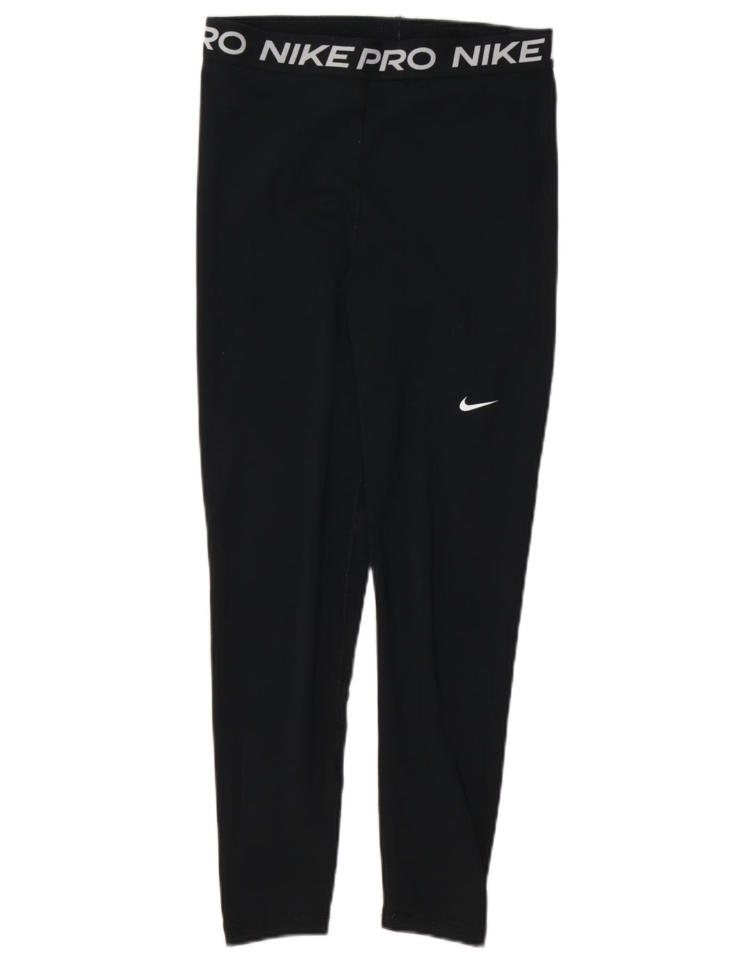 NIKE Dame Dri Fit Grafiske Leggings UK 12 Medium Sort
