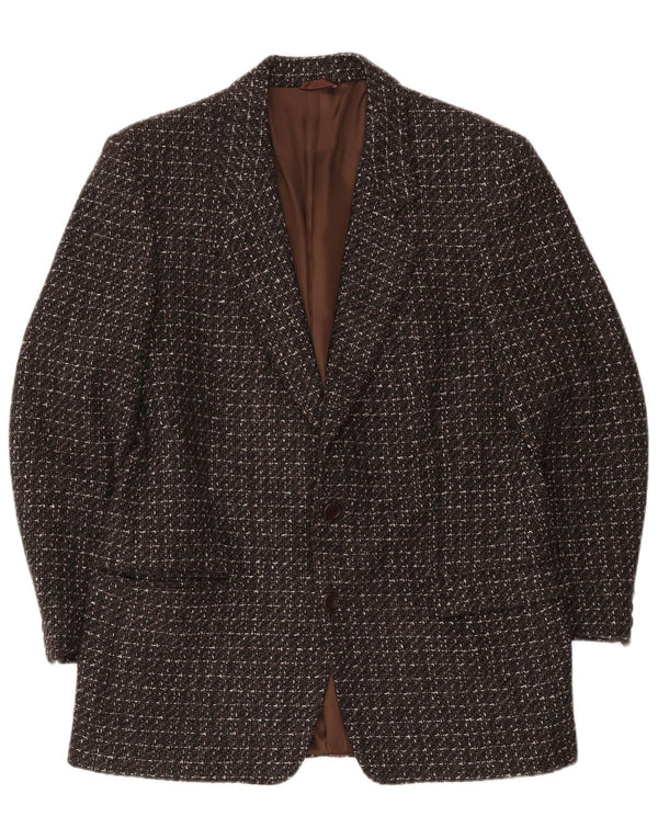 Belmar Dame 2-knaps blazerjakke IT 52 XL Brun Flecked Virgin Wool