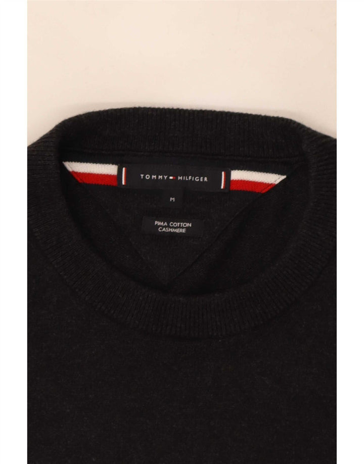 Tommy Hilfiger Herre Crew Neck Jumper Sweater Medium Grå Bomuld