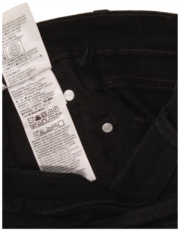 Levi's Slim Jeans til kvinder W32 L30 sort bomuld