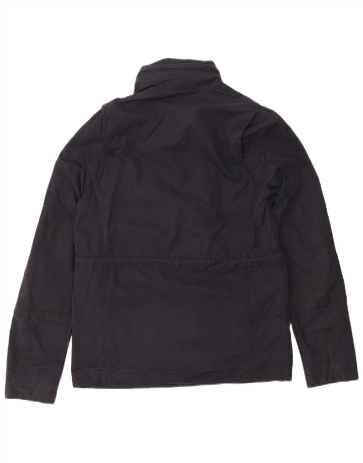 FRED PERRY Vindjakke med hætte til mænd UK 36 Lille marineblå bomuld