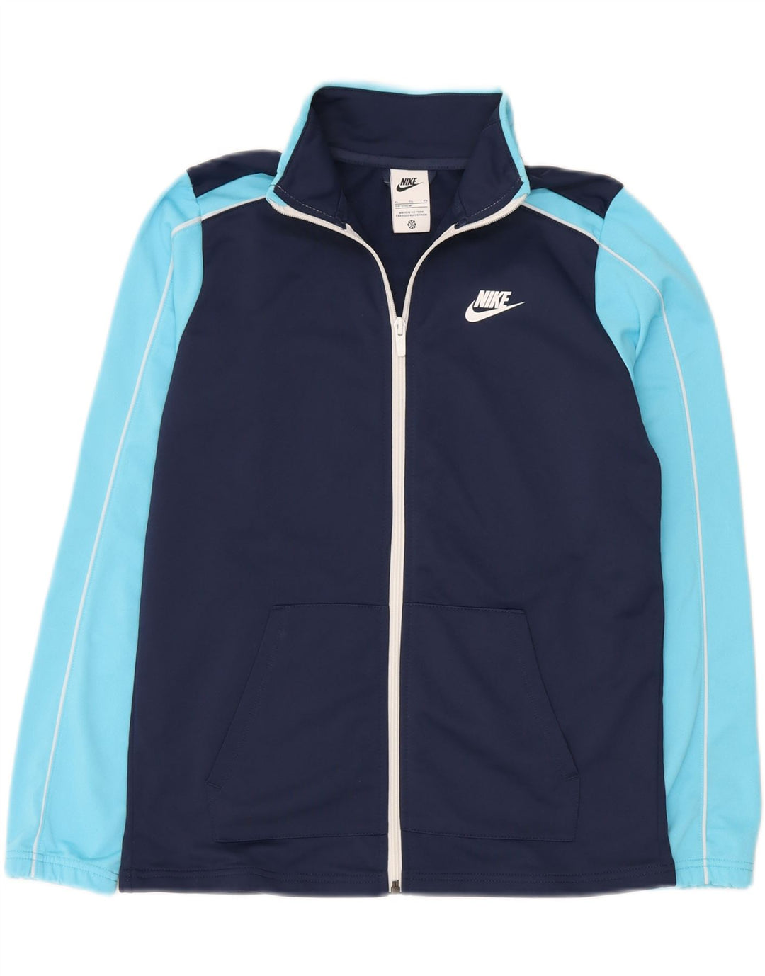 Nike træningsdragt topjakke til drenge 13-14 år XL Marineblå Colourblock