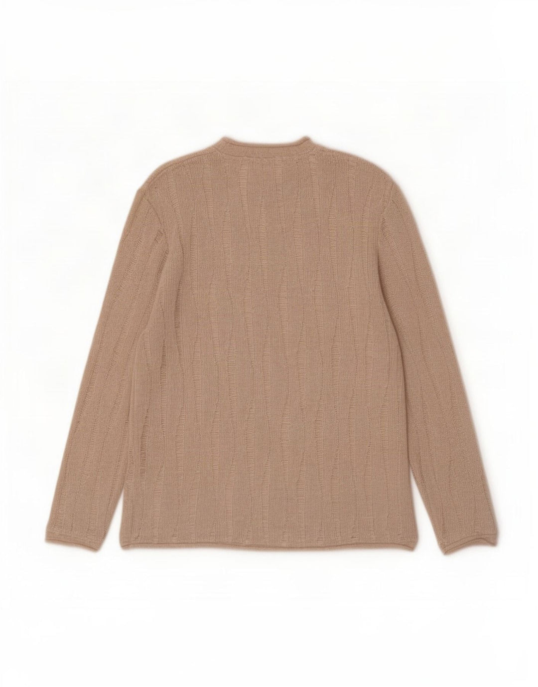 Zara Herre Turtle Neck Jumper Sweater Medium Beige Flecked Polyester