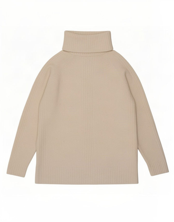 Marks & Spencer Dame Oversized rullehals sweater UK 10 Small White