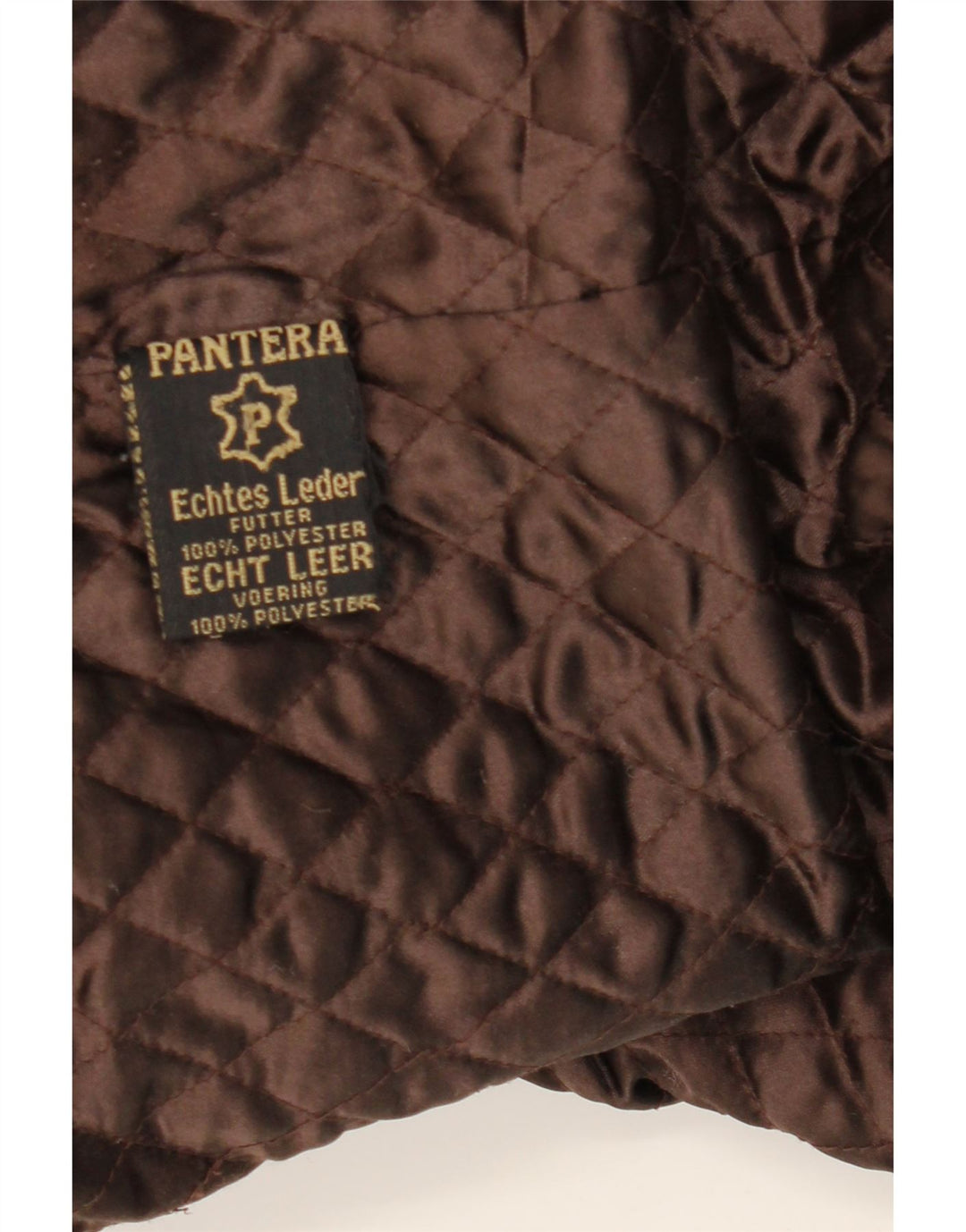PANTERA Herre Læderjakke UK 44 2XL Brunt Læder