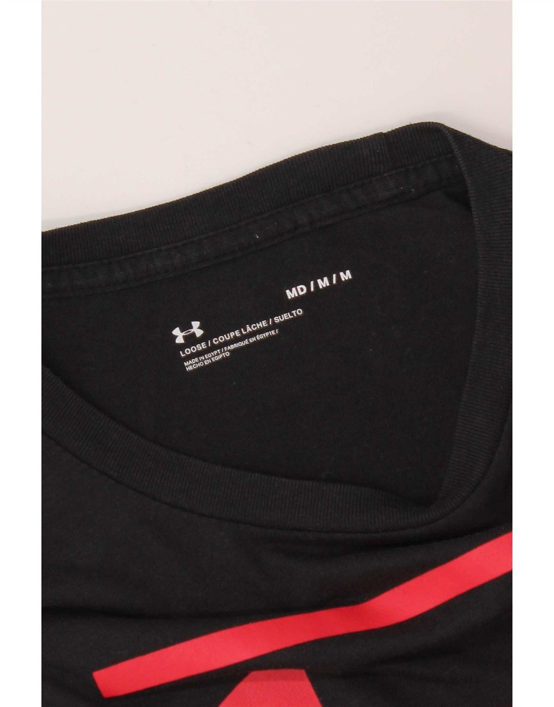 Under Armour Herre grafisk T-shirt Top Medium Sort