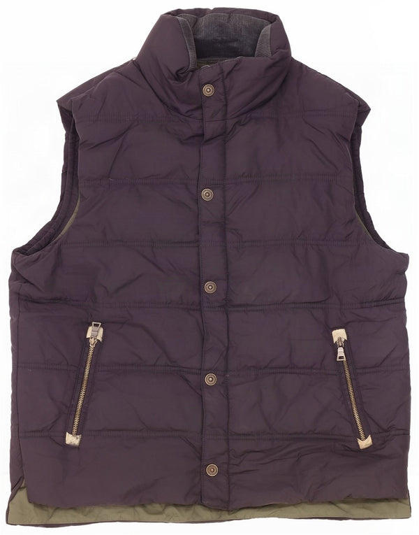 Marks & Spencer Herre Blue Harbor Polstret Gilet UK 38 Medium Navy Nylon