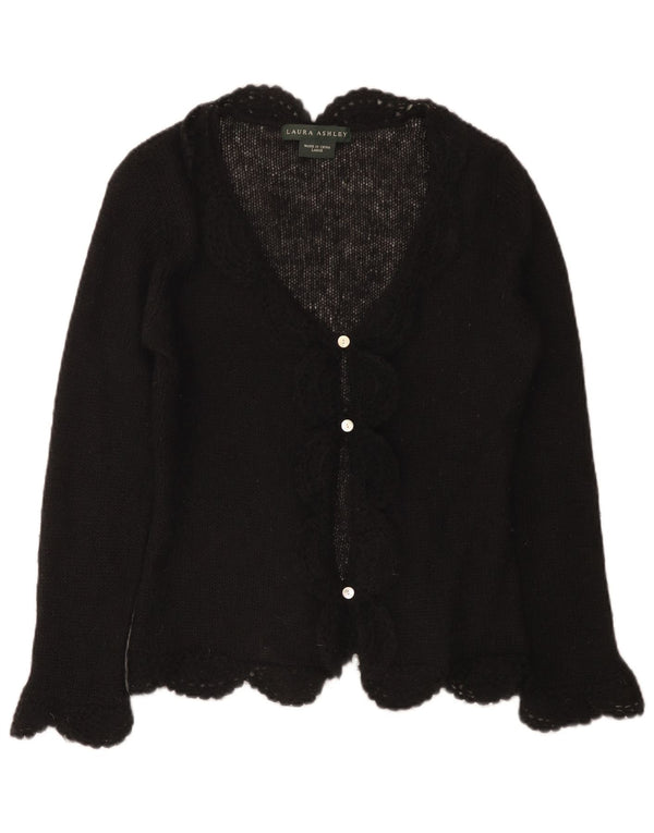 Laura Ashley Dame Cardigan Sweater UK 14 Large Black