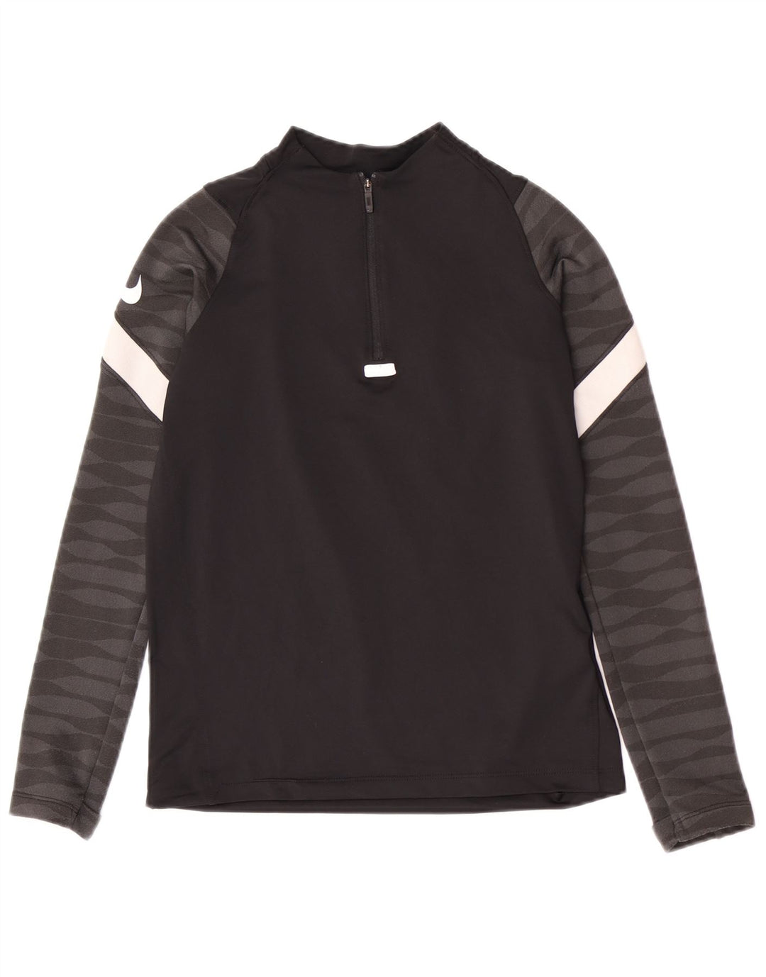 Nike Boys Zip Neck Regular Tracksuit Top 10-11 år Medium Black Sports