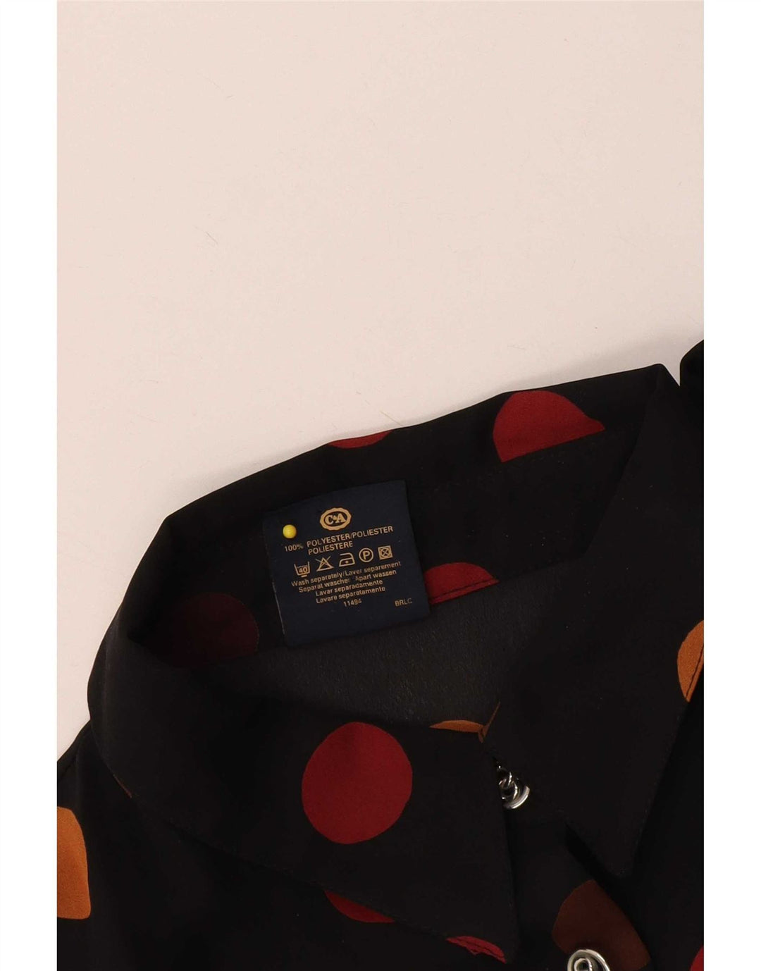 Your Sixth Sense Dame Oversized skjortebluse UK 16 Large Black Polka Dot