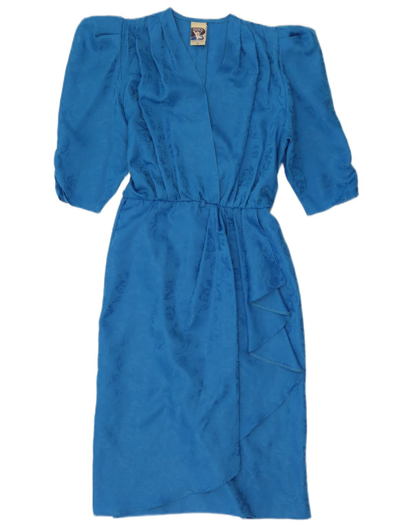 YESSICA slå-om-kjole til kvinder EU 38 Medium Blue Floral Polyester