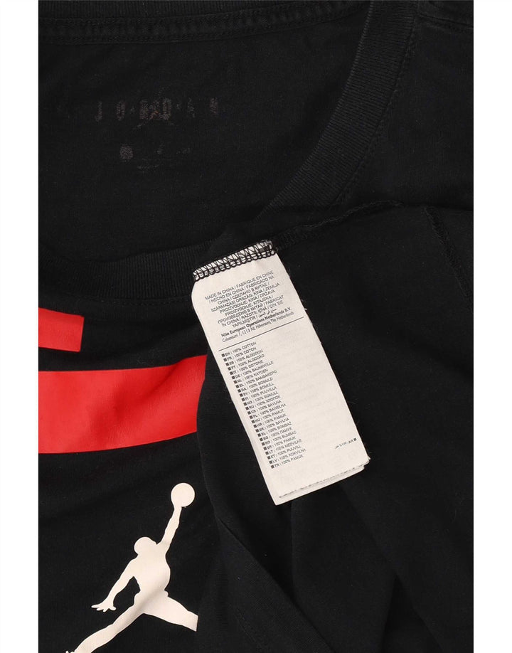 Jordan Herre grafisk T-shirt top XL sort bomuld